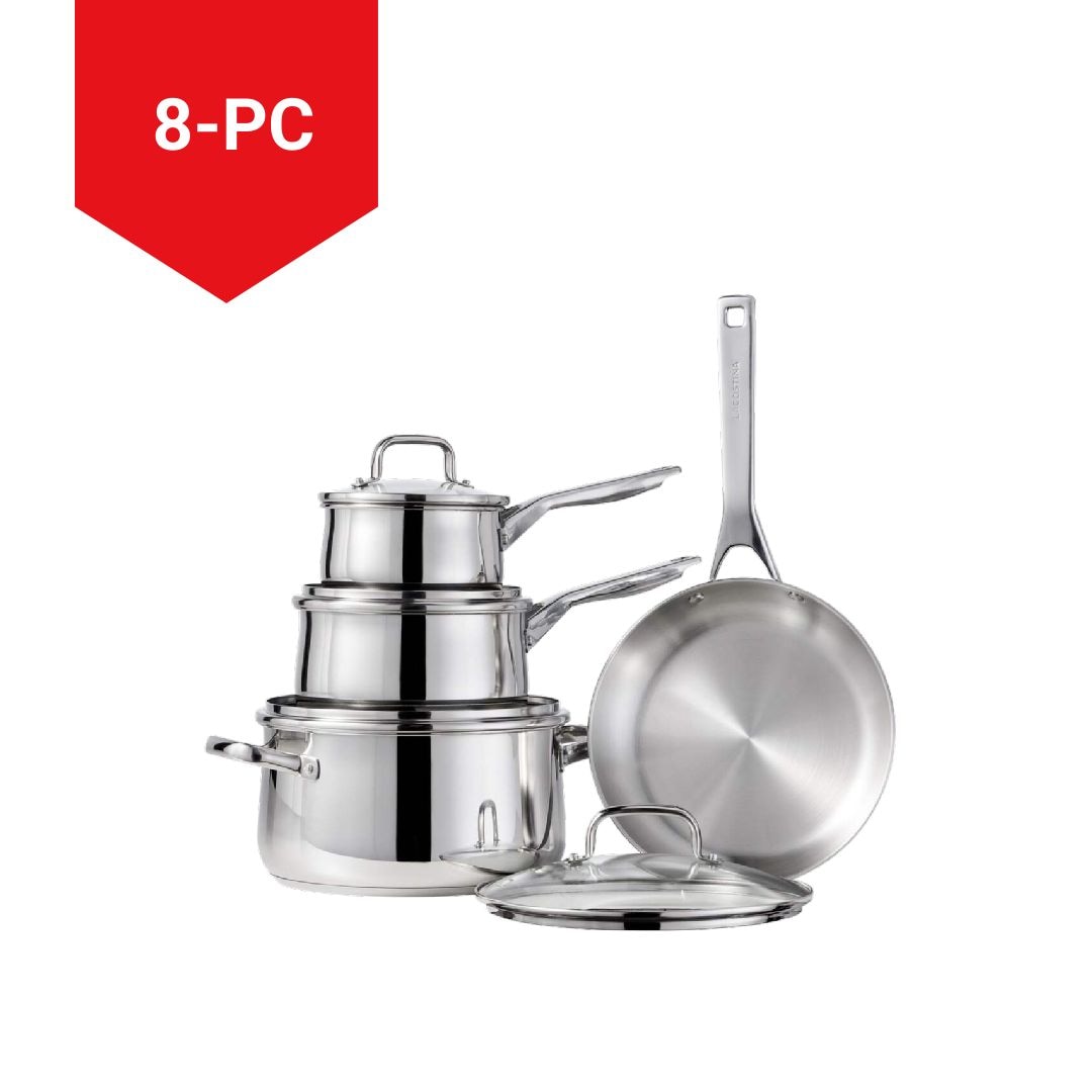 Classico Stainless Steel Cookware Set, 8-pc X4D9 - product image 3