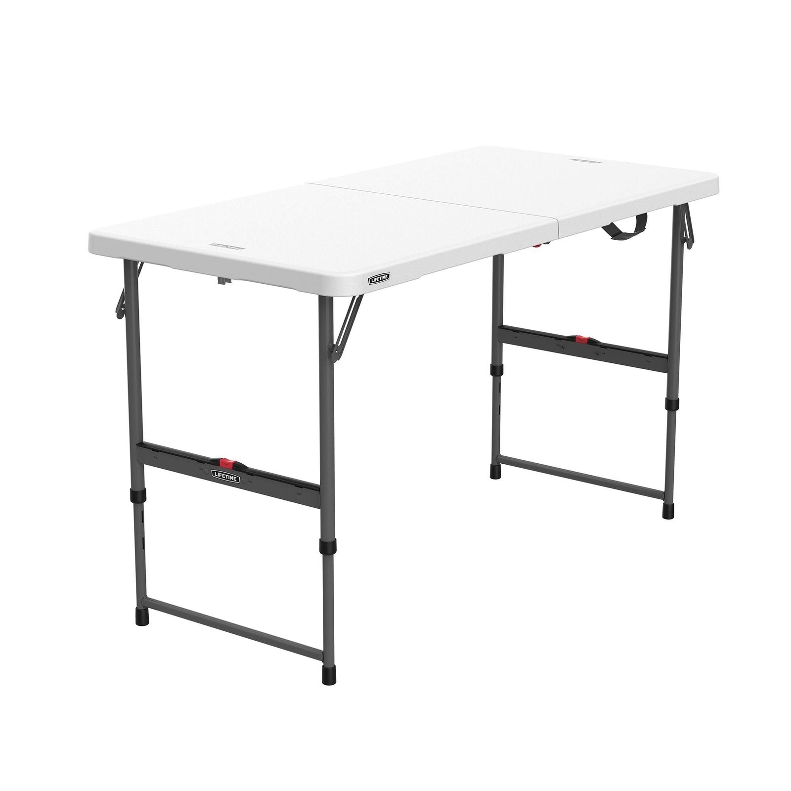 Adjustable Height Folding Table, Indoor/Outdoor, 4-ft P0R8 - product image 1