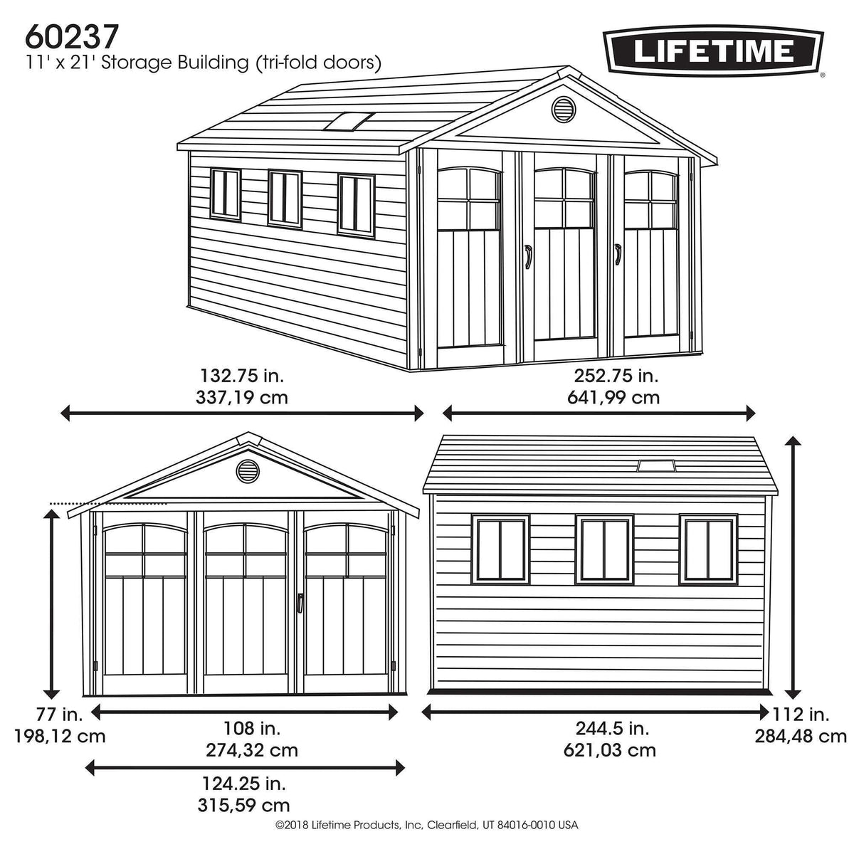 Outdoor Storage Shed, 11-ft x 21-ft U8D7 - product image 4