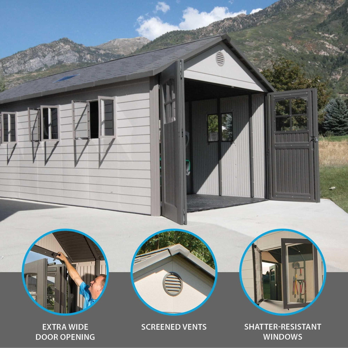 Outdoor Storage Shed, 11-ft x 21-ft U8D7 - product image 5