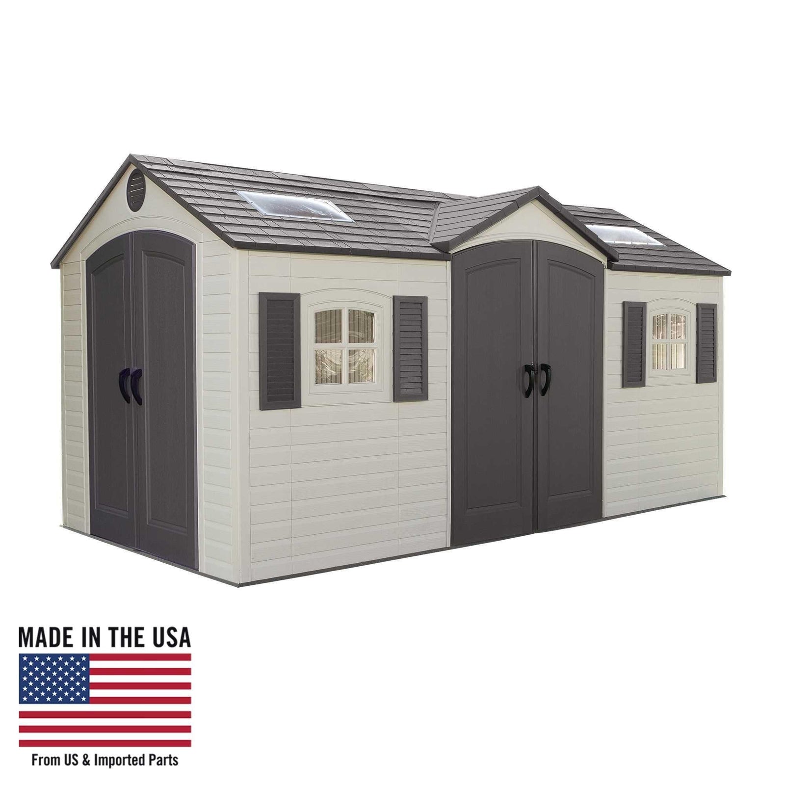 Outdoor Storage Shed with Dual Side Entry, 15 x 8-ft J4D9 - product image 5