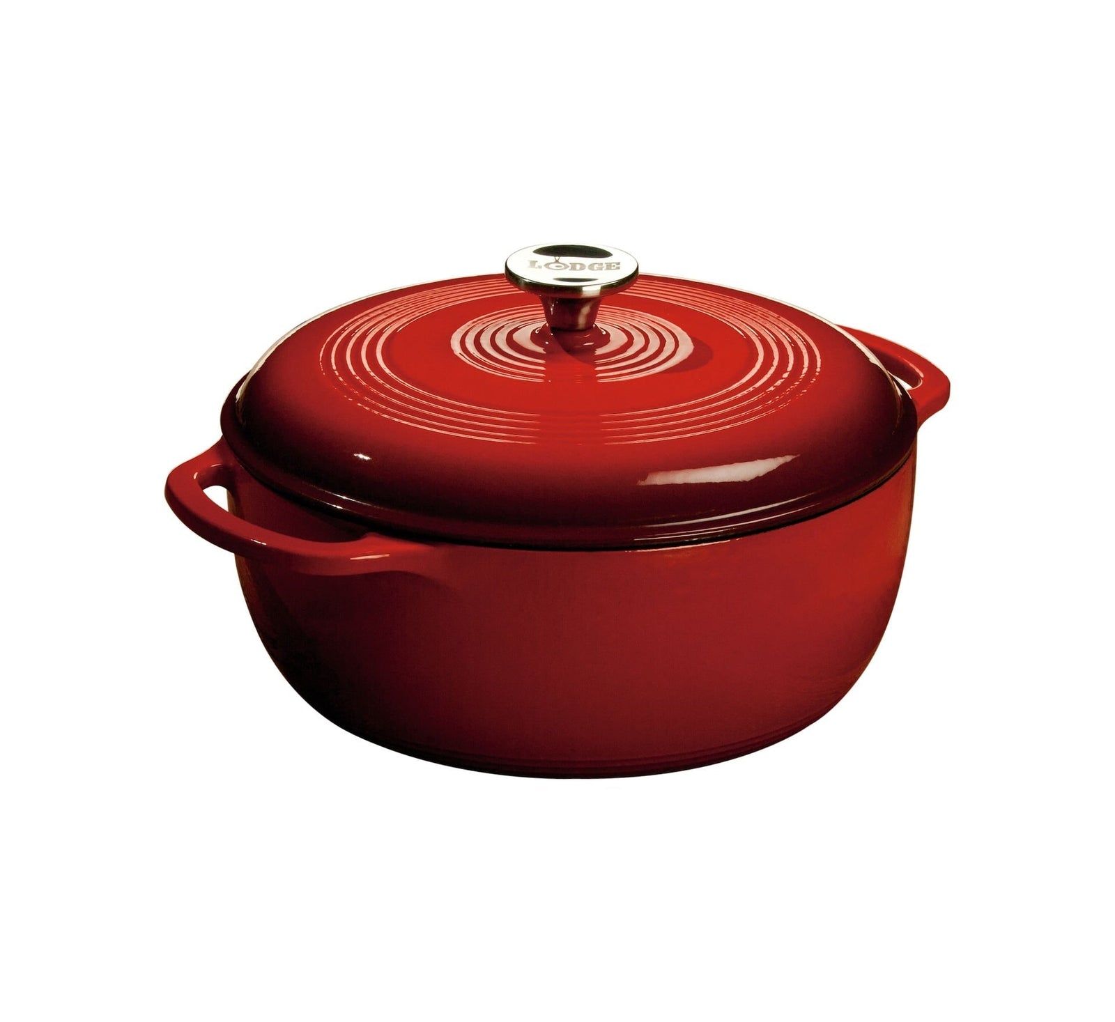 Enamel Cast Iron Dutch Oven, Red, 6-qt D6W2 - product image 2