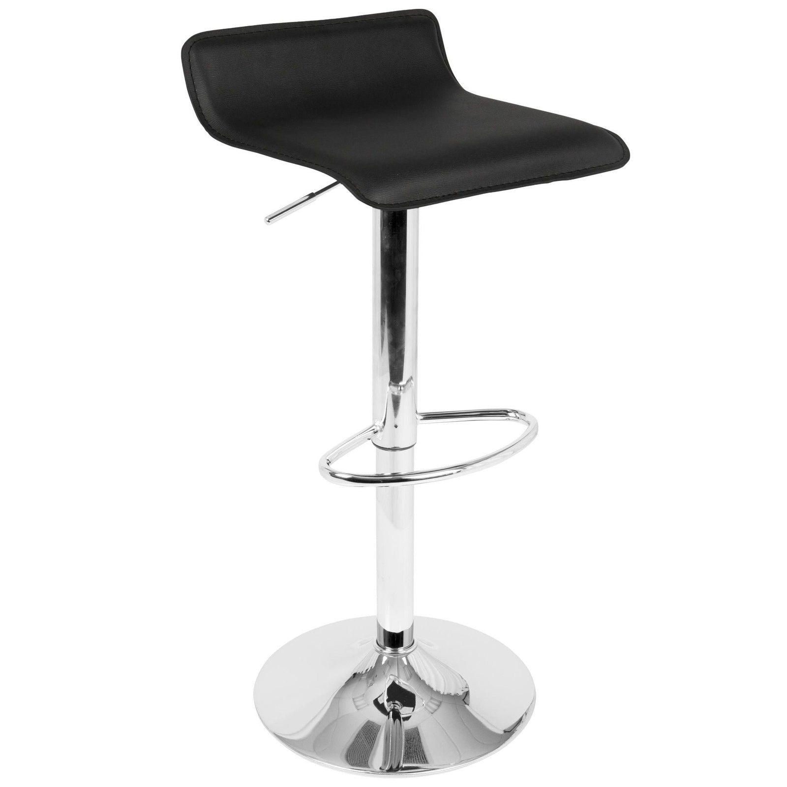 Ale PU Leather Swivel Counter/Bar Stool Adjustable Height (2-Piece Set) U6Z6 - product image 1