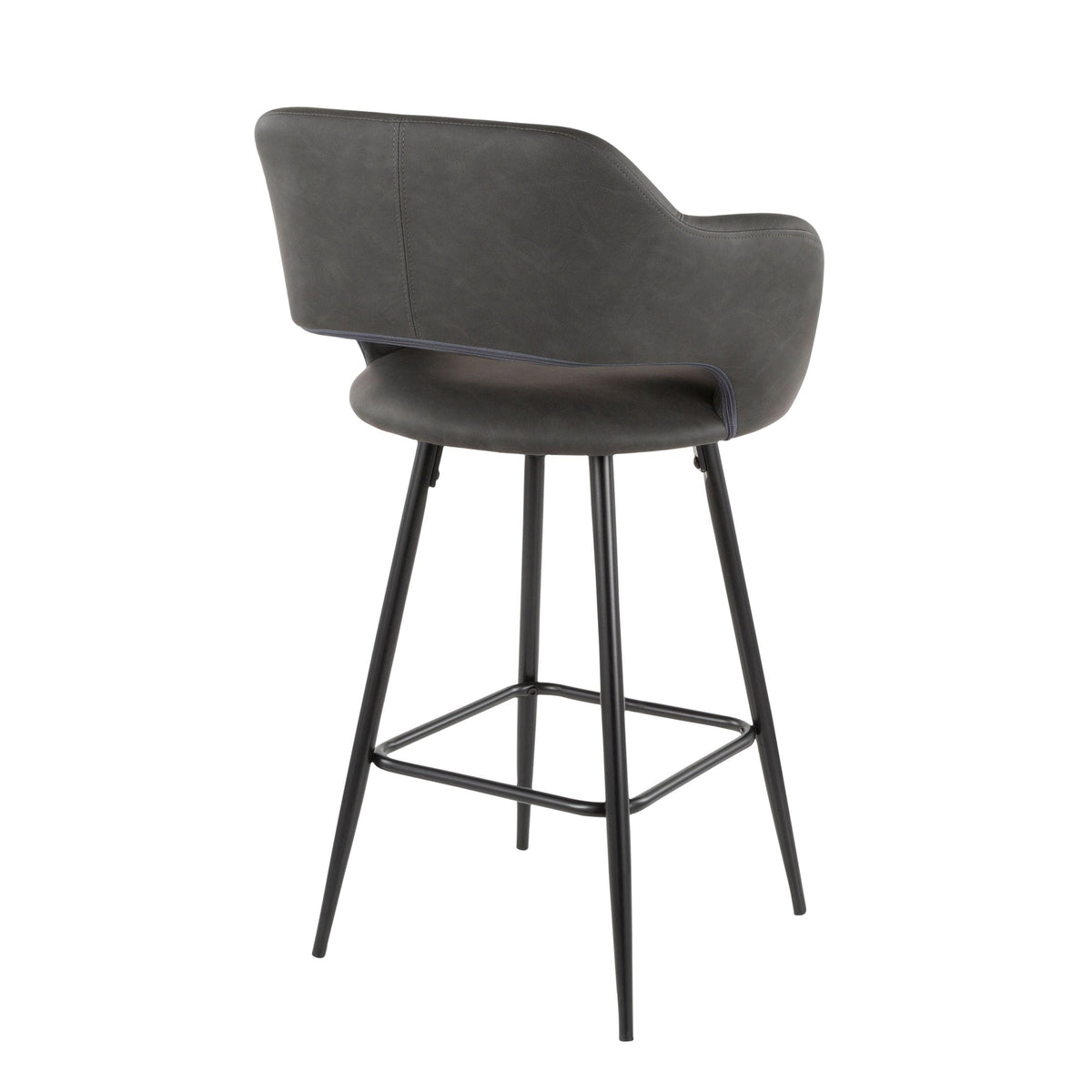 Margarite Fixed-Height Counter Stool, Black, 25-in, 2-pc Z0V0 - product image 6