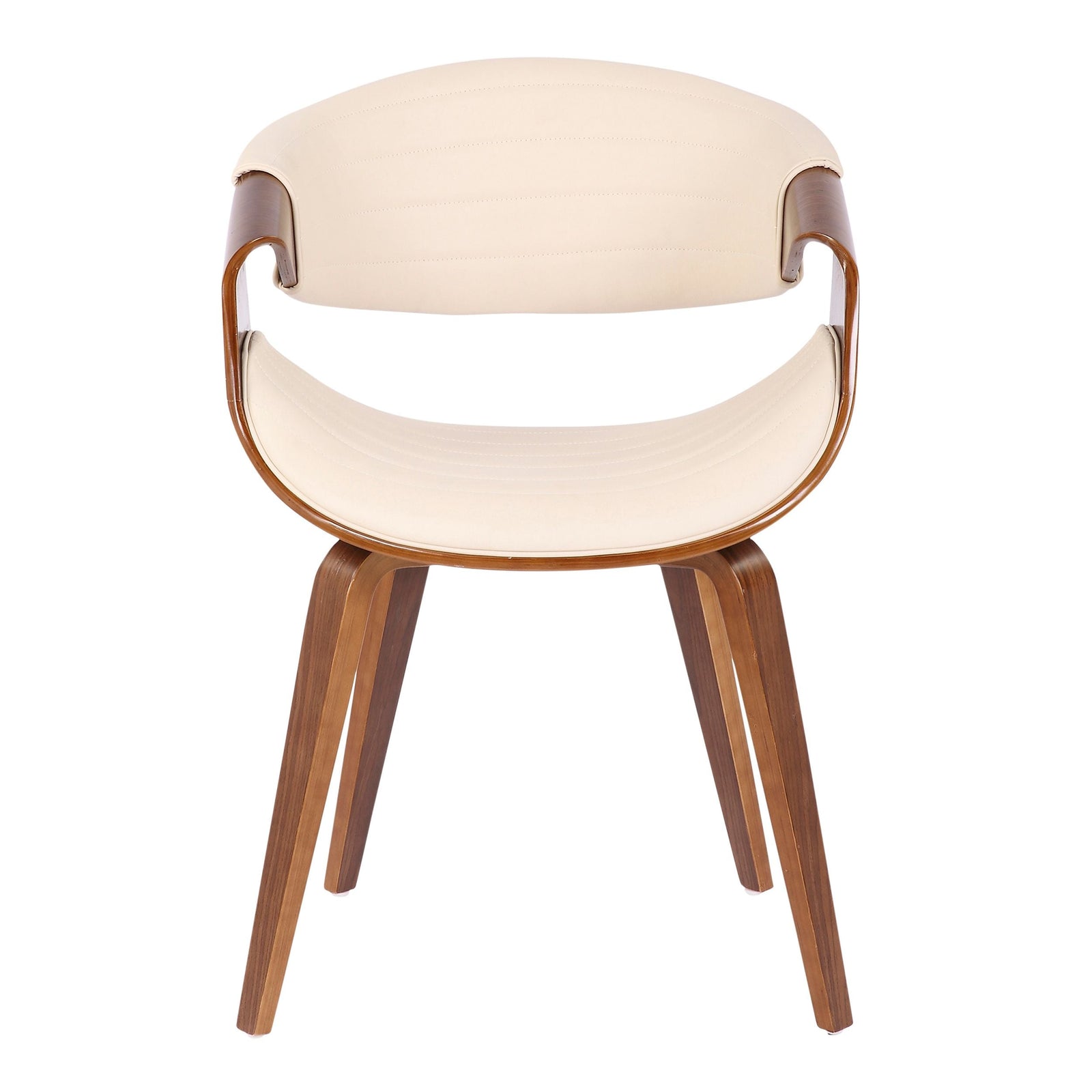 Symphony Faux Leather Dining/ Accent Chair, Cream H2S4 - product image 2
