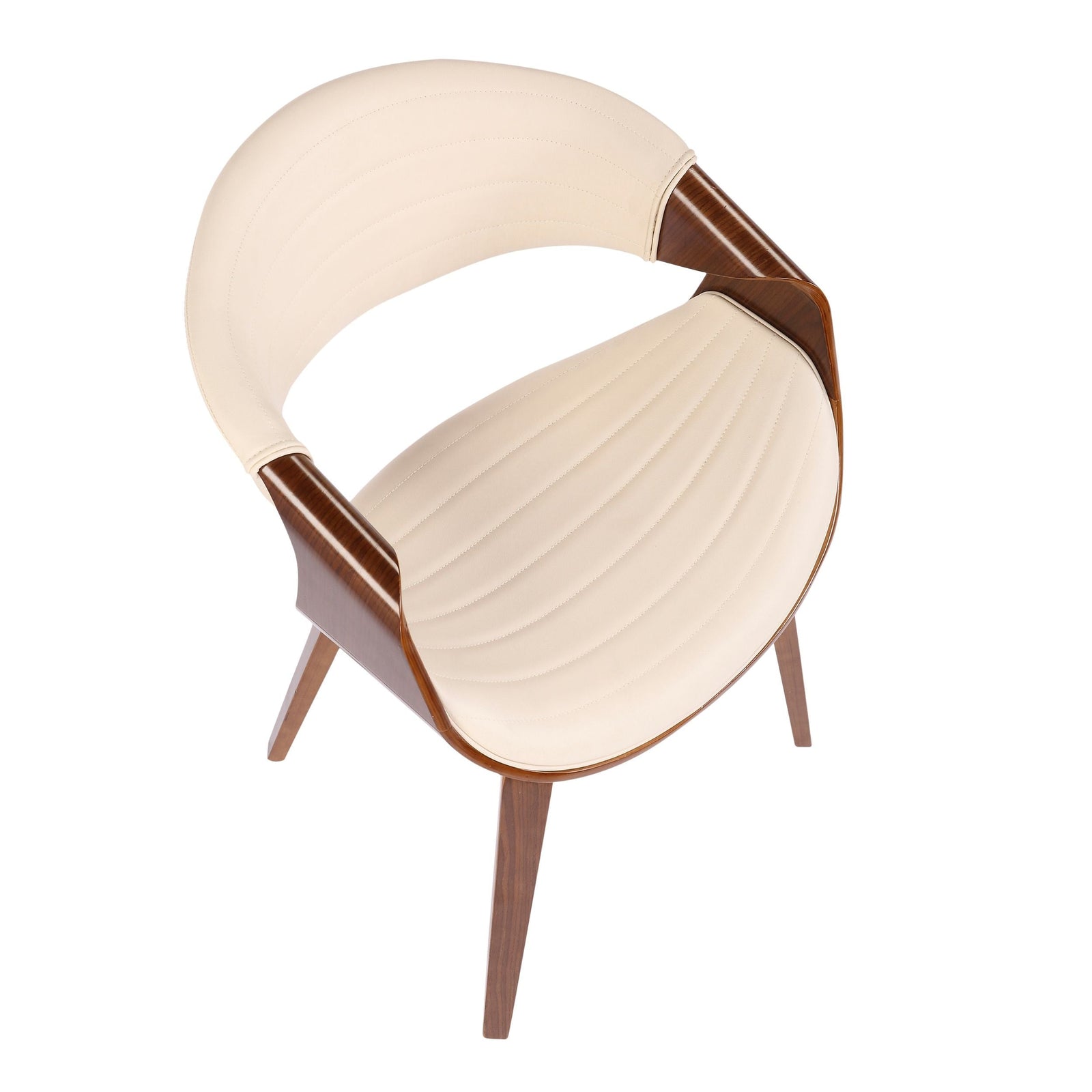 Symphony Faux Leather Dining/ Accent Chair, Cream H2S4 - product image 3