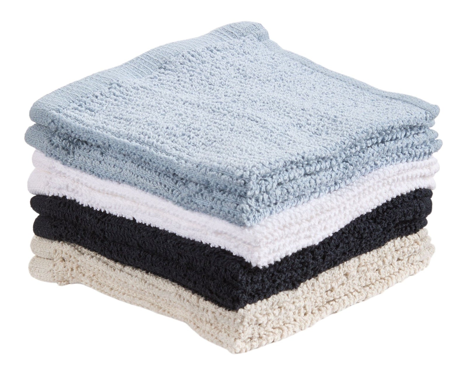 Bar Mop Dish Cloths, Black, Grey & Dusty Blue, 12-in, 8-pk Y3X0 - product image 3