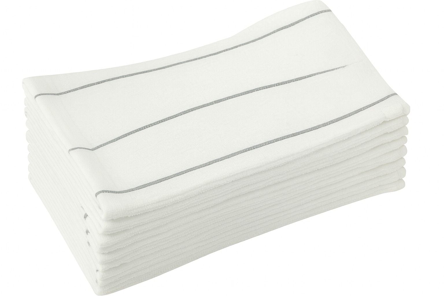 Ribbed Stripe Bar Mop Dish Cloths, Grey Stripes, 5-pk H9I2 - product image 2