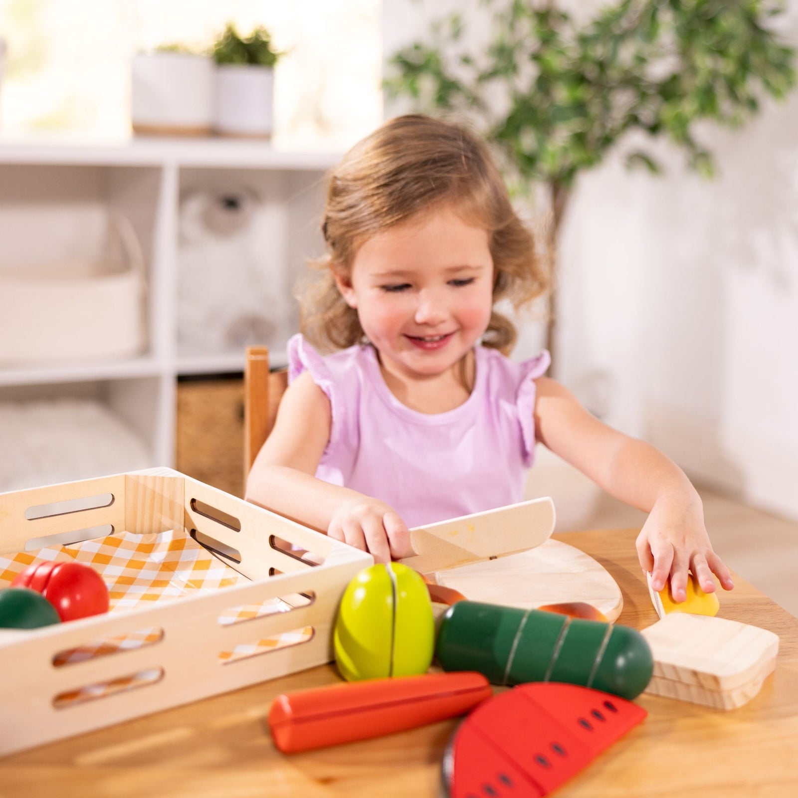 Wooden Cutting Food Playset, Ages 3+ E8U5 - product image 7