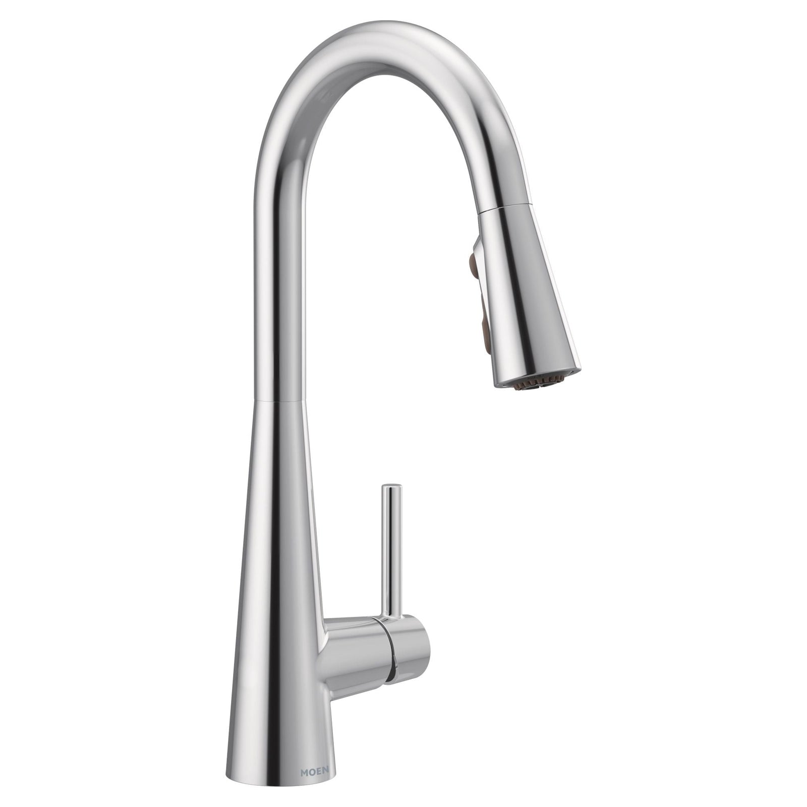 Sleek Single Handle High Arc Pull Down Sprayer Kitchen Faucet with Power Boost, Chrome V9G4 - product image 1