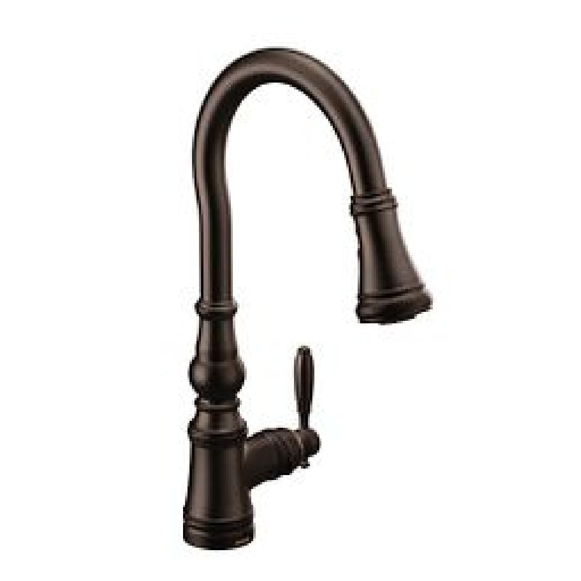 Weymouth Single Handle Pull Down Kitchen Faucet, Various Finishes Y5W2 - product image 1