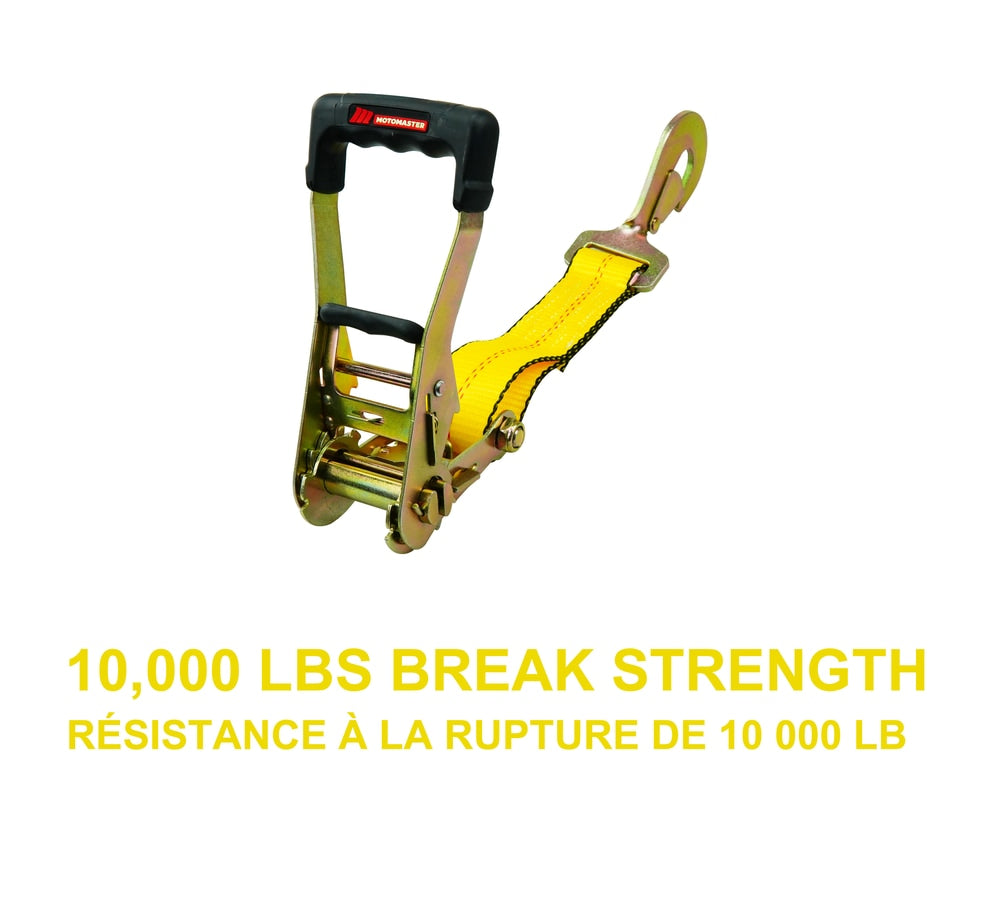 10,000-lb Commercial Ratchet Tie Down Straps, with Snap Hook, 2-in x 8-ft Z5Z4 - product image 4