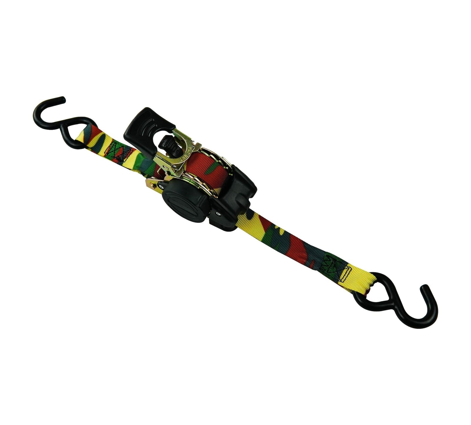 1,200-lb Retractable Camo Ratchet Tie Down Straps, 1-in x 10-ft, 2-pk W8S0 - product image 2