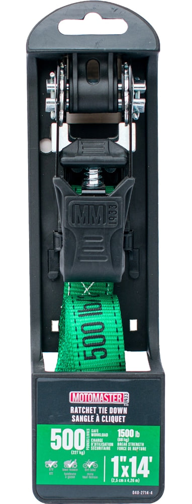 1,500-lb Endless Padded Ratchet Tie Down Strap, Weatherproof, 1-in x 14-ft S6P3 - product image 2