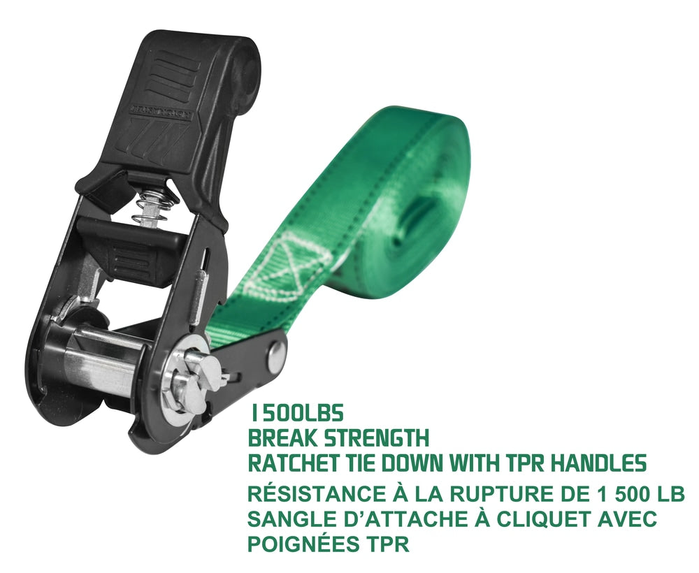 1,500-lb Endless Padded Ratchet Tie Down Strap, Weatherproof, 1-in x 14-ft S6P3 - product image 5