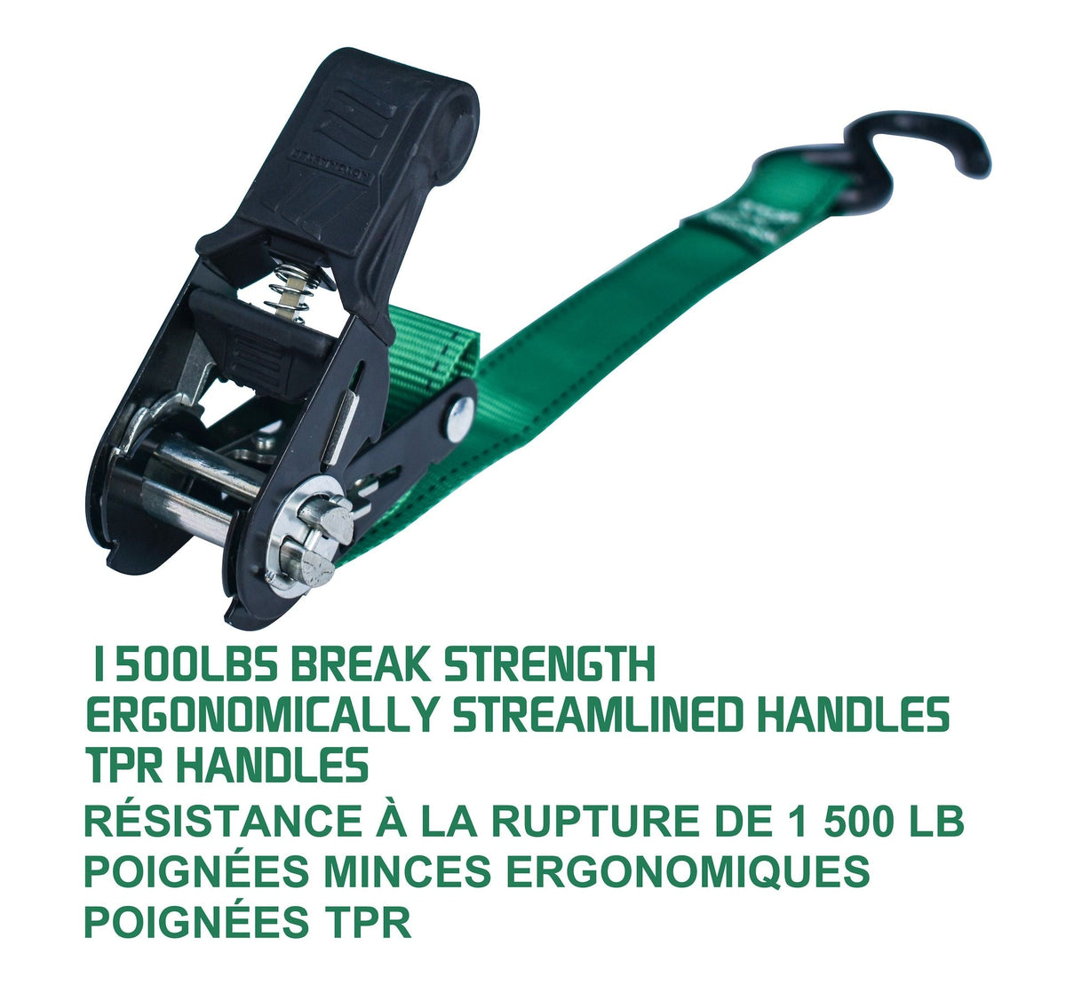 1,500-lb Padded Ratchet Tie Down Straps, 1-in x 14-ft, 4-pk I1C6 - product image 8