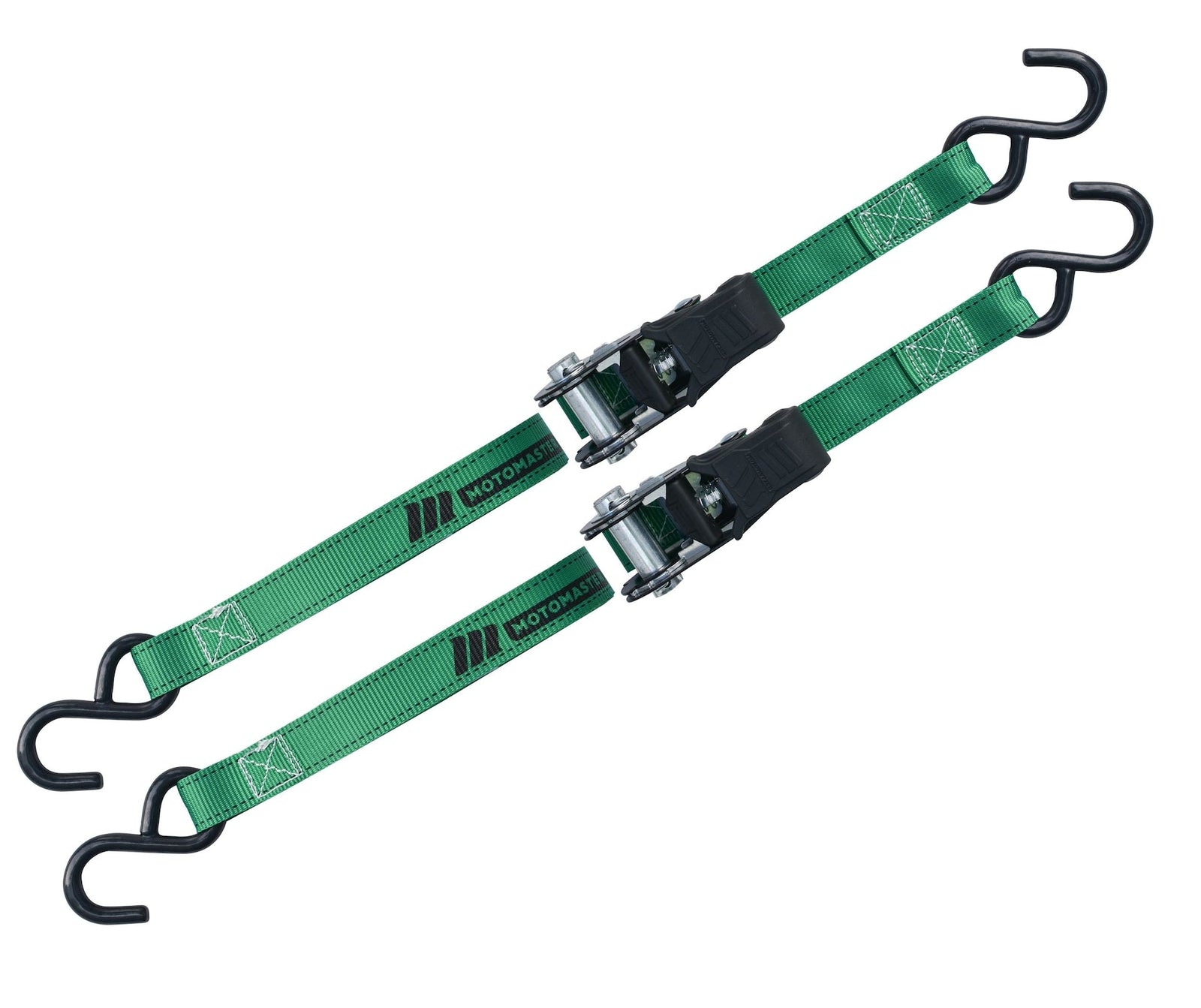 1,500-lb Padded Ratchet Tie Down Straps, Weatherproof, 1-in x 6-ft, 2-pk X1U2 - product image 3