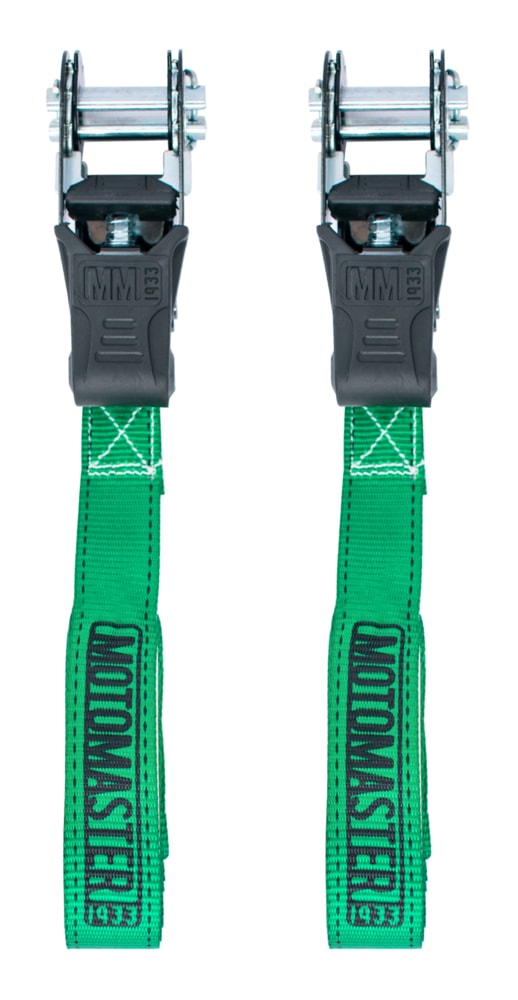 1,500-lb Padded Ratchet Tie Down Straps, Weatherproof, 1-in x 6-ft, 2-pk X1U2 - product image 4
