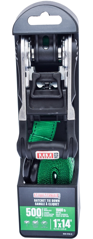 1,500-lb Ratchet Tie Down Straps, with Padded Handle, 1-in x 14-ft F1Z2 - product image 3