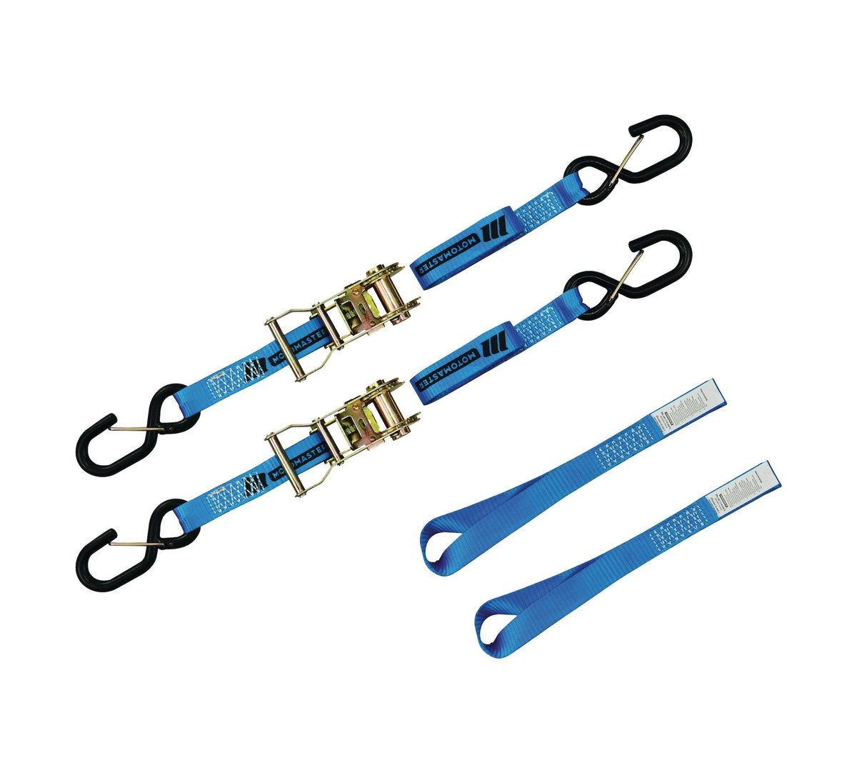 3,000-lb Heavy Duty Motorcycle Ratchet Tie Down Strap, 1-in x 6-ft, 2-pk P9Z7 - product image 3