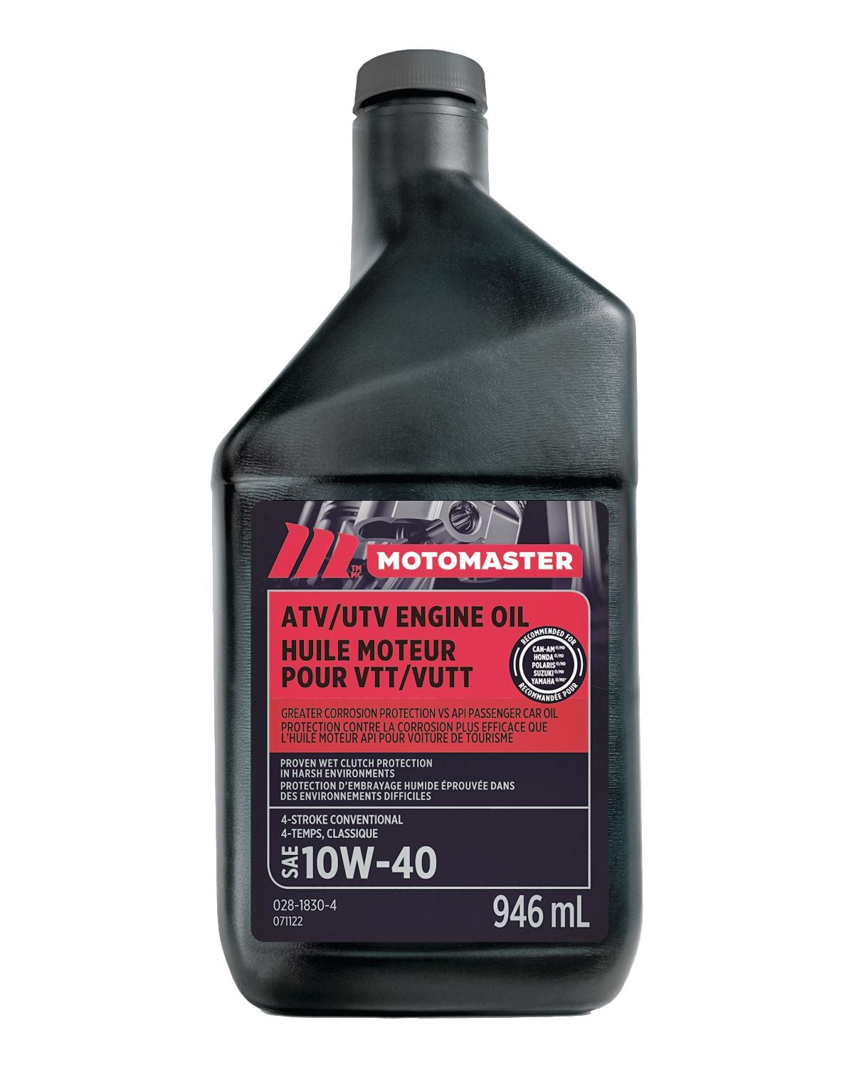 4-Stroke Premium ATV/UTV Engine Oil 10W40, 946-mL L6X3 - product image 1