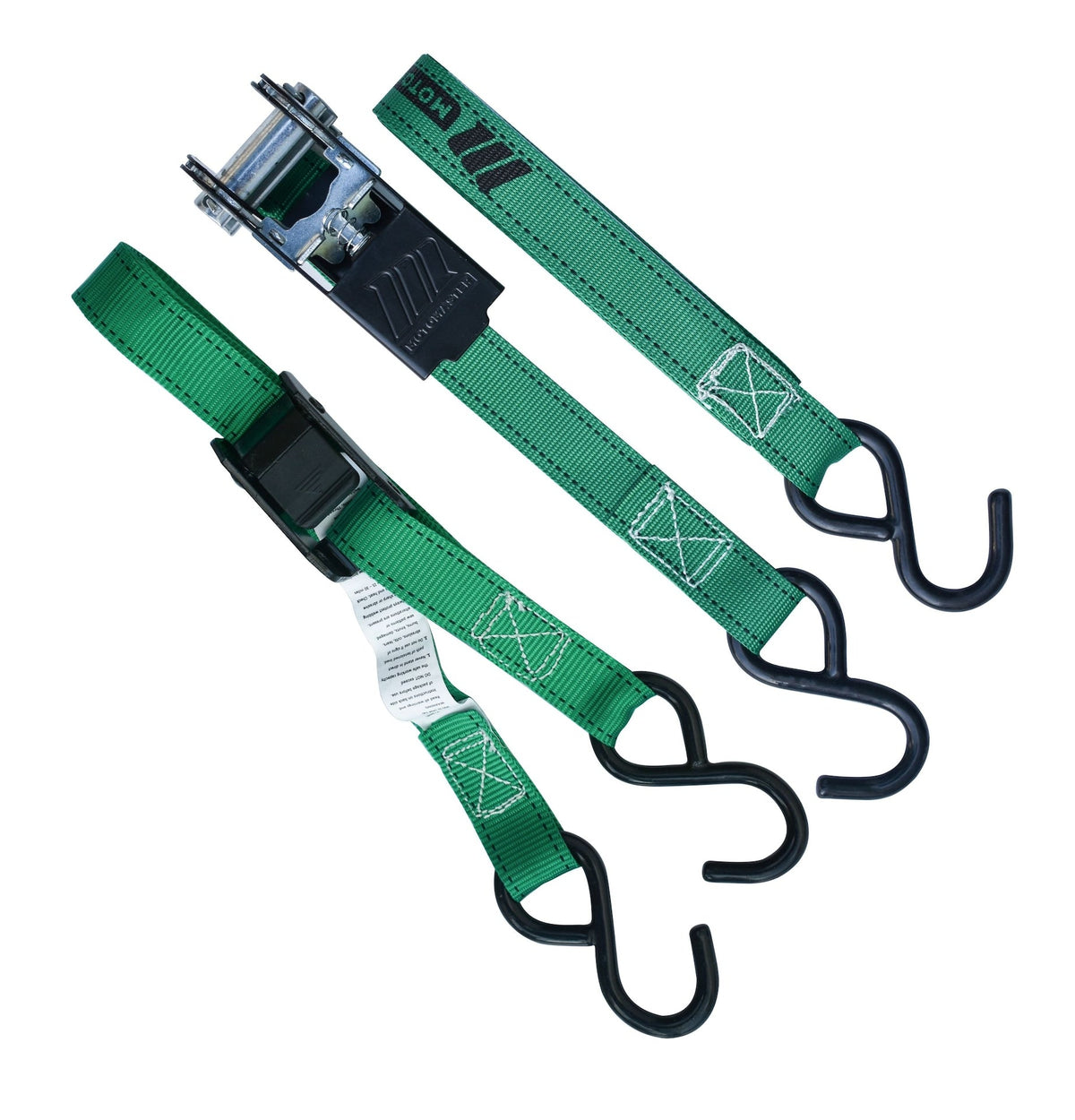 900-lb Ratchet/Cambuckle Tie-Down Straps, Non-Padded, 1-in x 10-ft, 4-pk X4X8 - product image 2