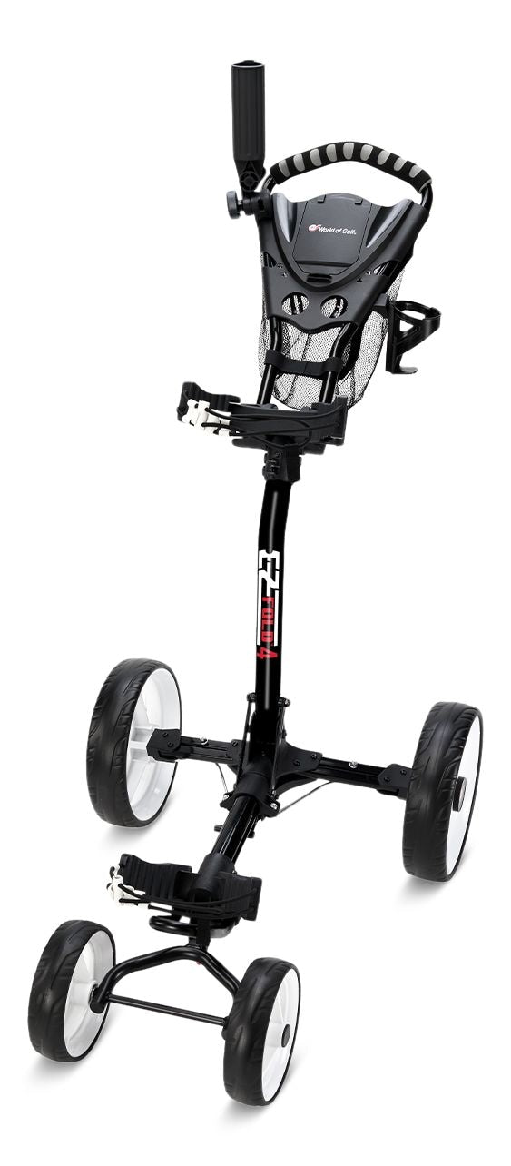 EZ Fold 4 Wheel Golf Cart, 4WD, Collapsible, Black S0T8 - product image 1