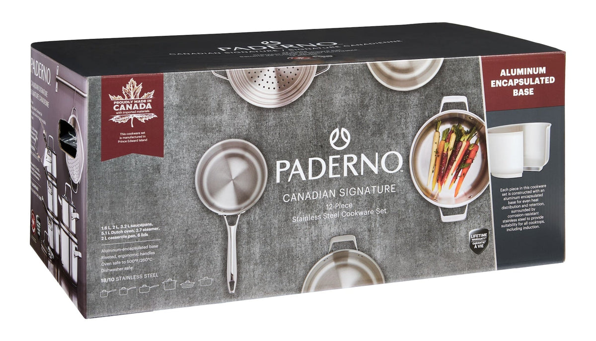 Canadian Signature Stainless Steel Cookware Set, 12-pc G5N9 - product image 8