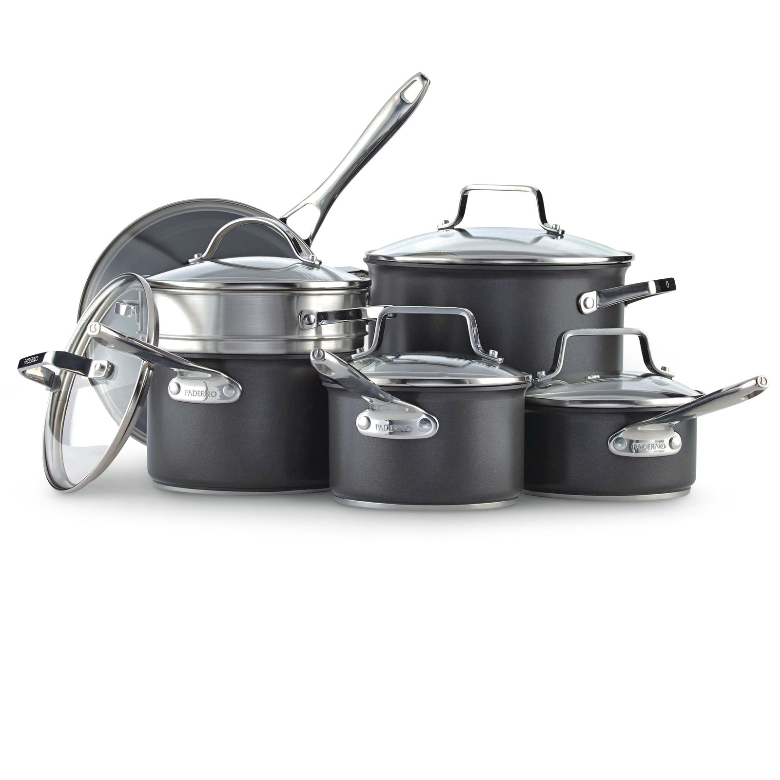 Hard Anodized Cookware Set, Non-Stick, PFOA-Free, Dishwasher & Oven Safe, 12-pc G5E2 - product image 1
