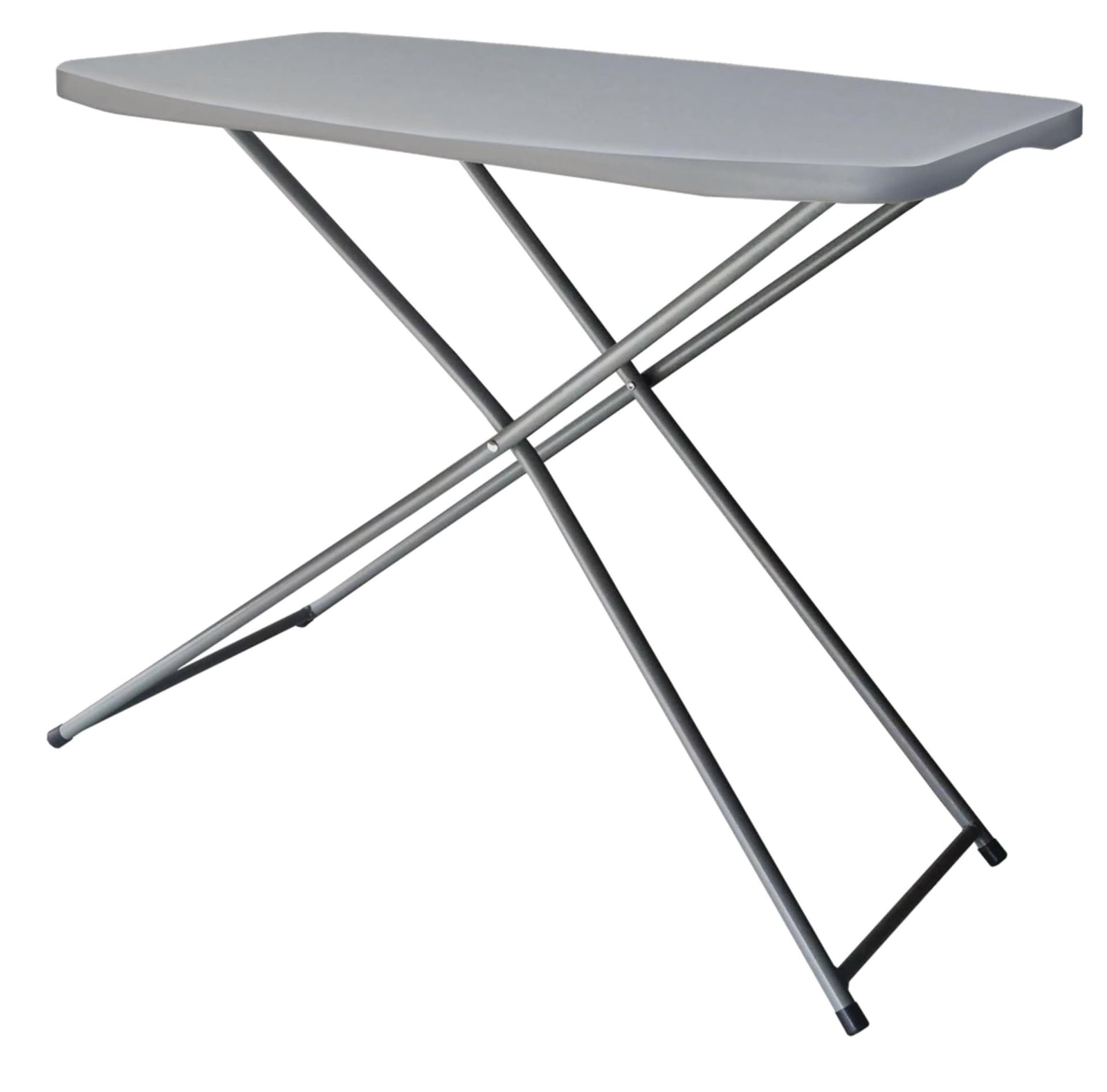 Height Adjustable Plastic & Metal Portable Folding Activity Table, Indoor/Outdoor, White H9T1 - product image 1