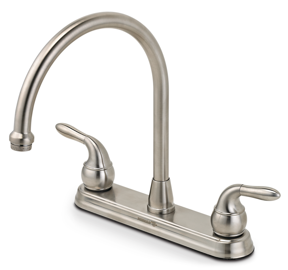 Double Handle Kitchen Faucet, Brushed Nickel X5D5 - product image 1