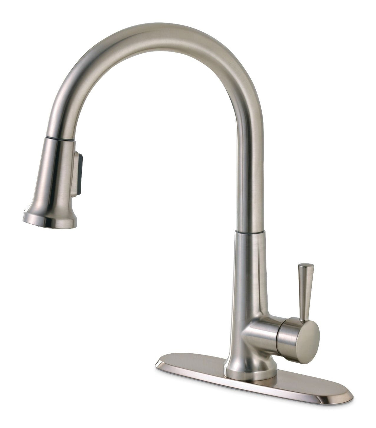 Single-Handle Pull-Down Kitchen Faucet, Brushed Nickel U5D3 - product image 1