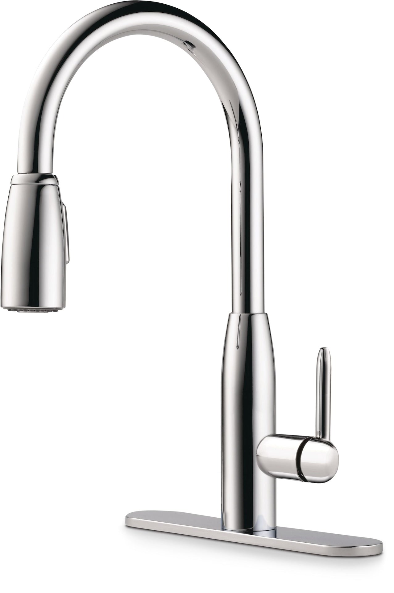 Tunbridge Single Handle High Arc Pull Down Kitchen Faucet, Chrome H0H4 - product image 1