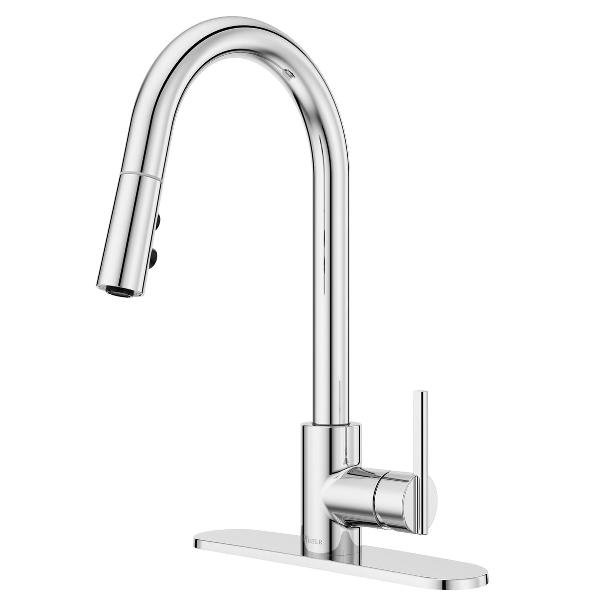 Modern Pull-Down Kitchen Faucet, Chrome B2Q8 - product image 1
