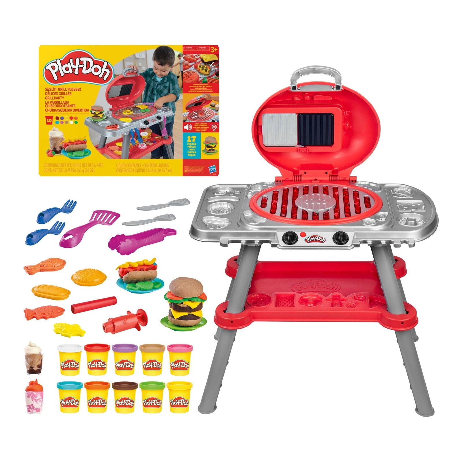 Barbecue Grill Set with Lights and Sounds, 17-pc S5I4 - product image 1