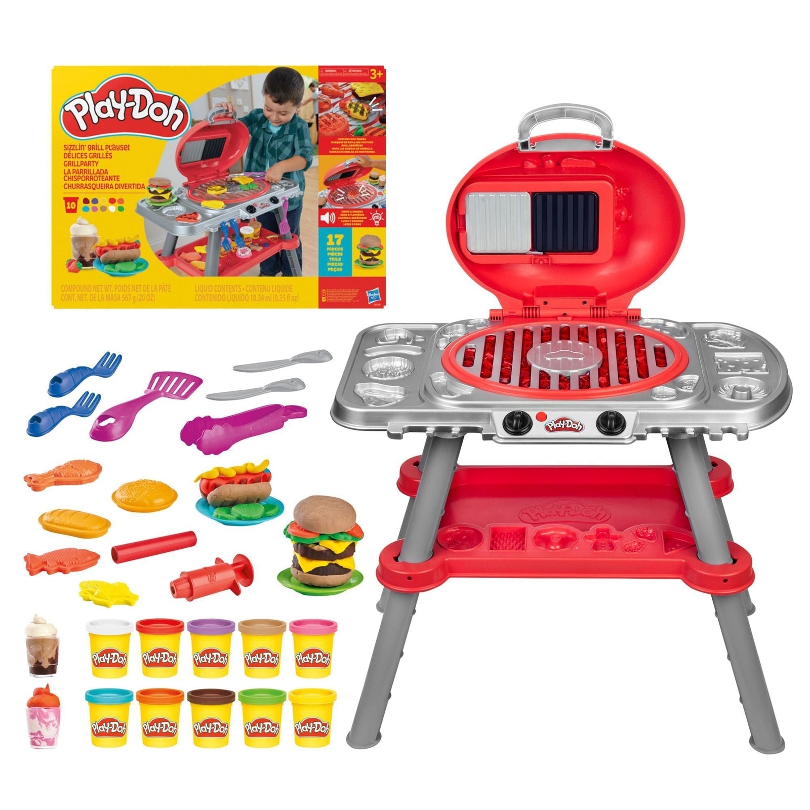 Barbecue Grill Set with Lights and Sounds, 17-pc S5I4 - product image 2