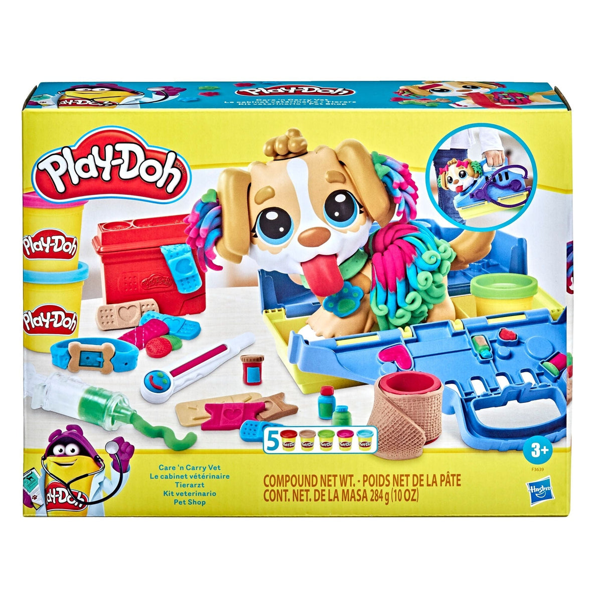 Care N' Carry Vet Playset, With Compound Cans, Non-Toxic, 10 oz, 5-pc, Ages 3+ U0I8 - product image 2