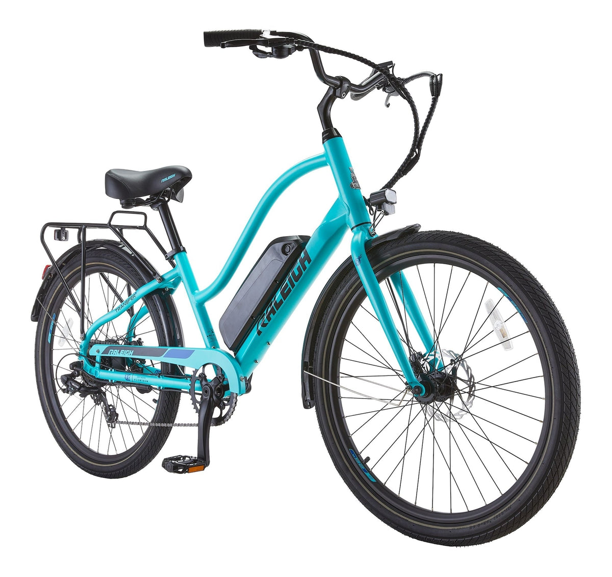 Oceania Lightweight Electric Bicycle with Front & Rear Lights, 26-in Wheel, Blue C0P8 - product image 1