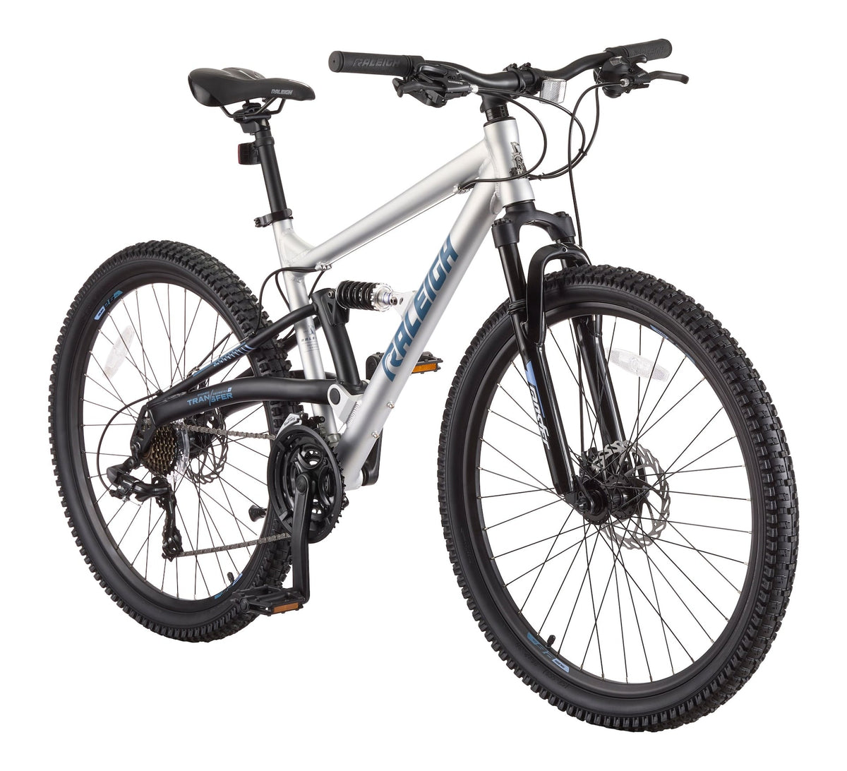 Tracker DS Mountain Bike with 21-Speed Shimano Shifting System, Silver F9O5 - product image 1