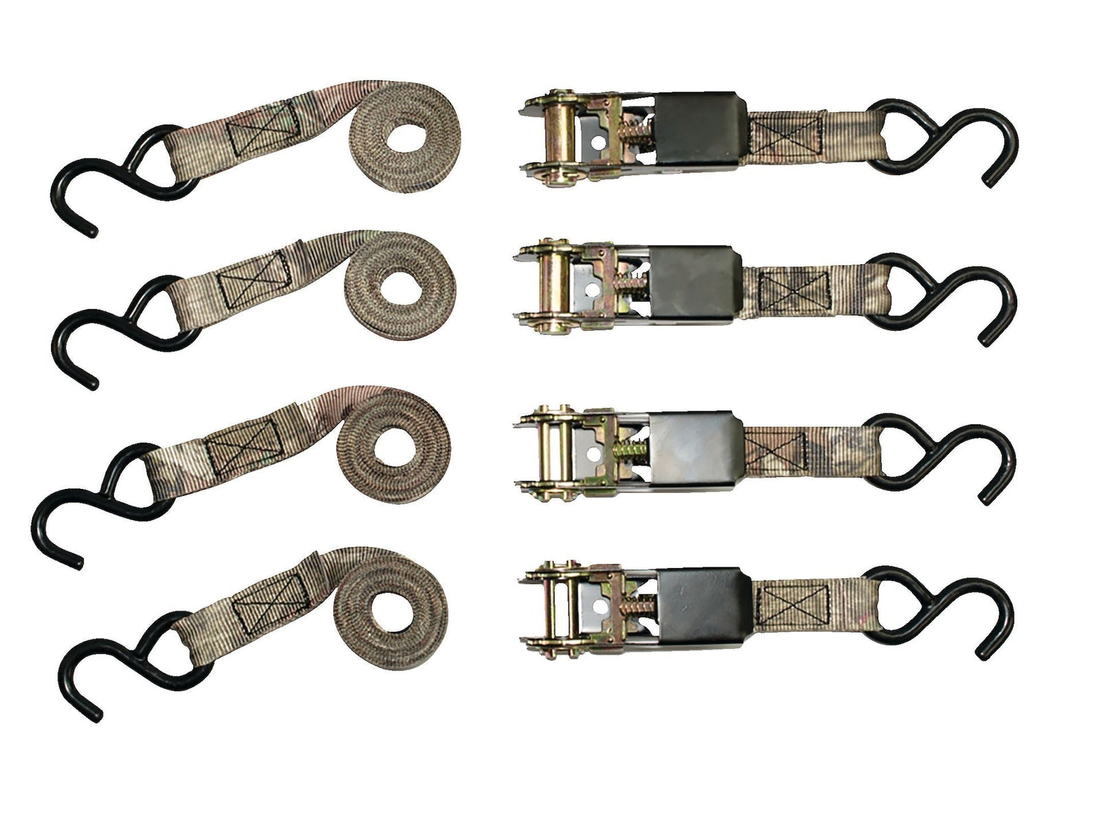 Ratchet Tie-Down Straps, 1-in x 8-ft (2.54 cm x 2.4 m), 4-pk D5C1 - product image 2