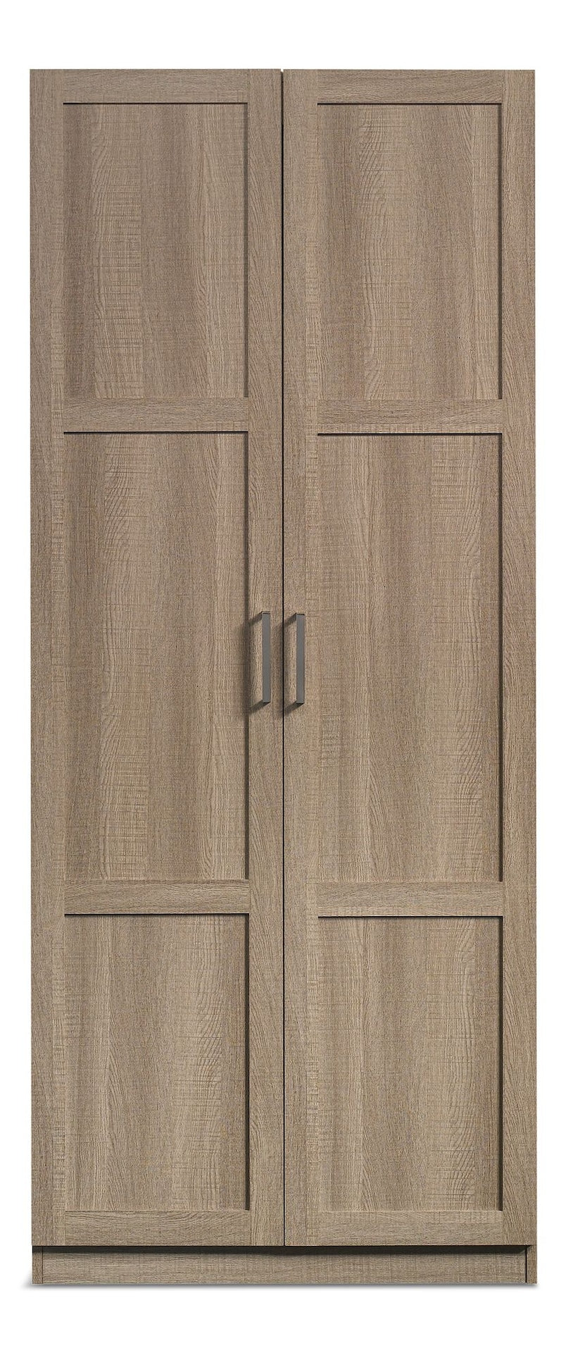 2-Door Storage Cabinet With Adjustable Shelves, Oak Finish E4A9 - product image 1