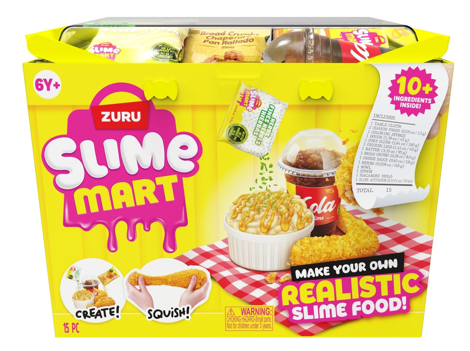 Mart Small Shopping Basket, Series 2, Fast Food, Yellow E0D4 - product image 1