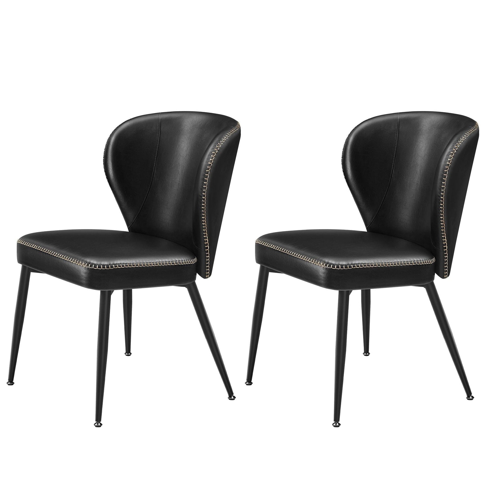 Home Mid-Century Modern Black Dining Chairs Set, 2-pk R5B0 - product image 1