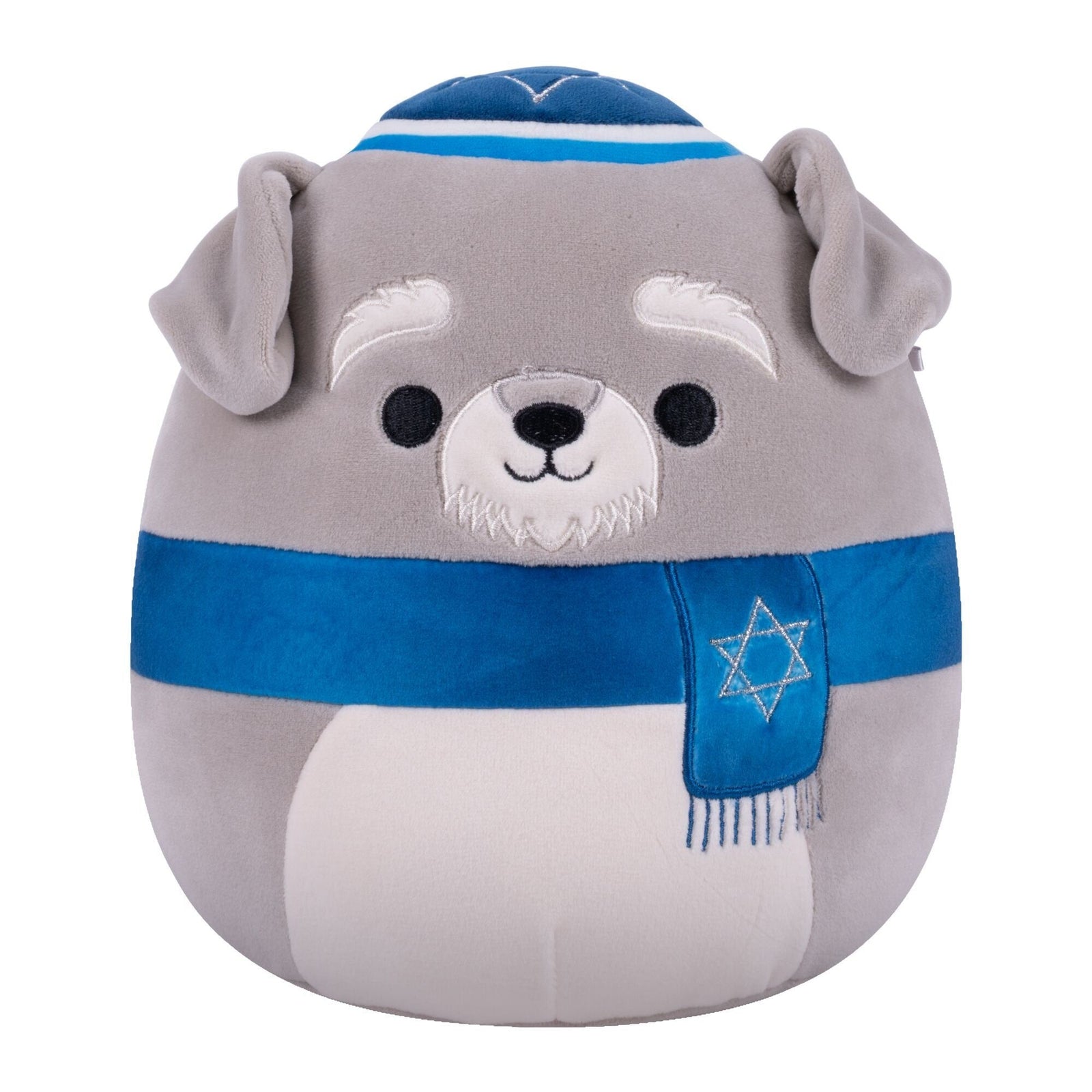 Grey Schnauzer Plush Toy, 8-in, Ages 3+, for Hanukkah F3K0 - product image 1