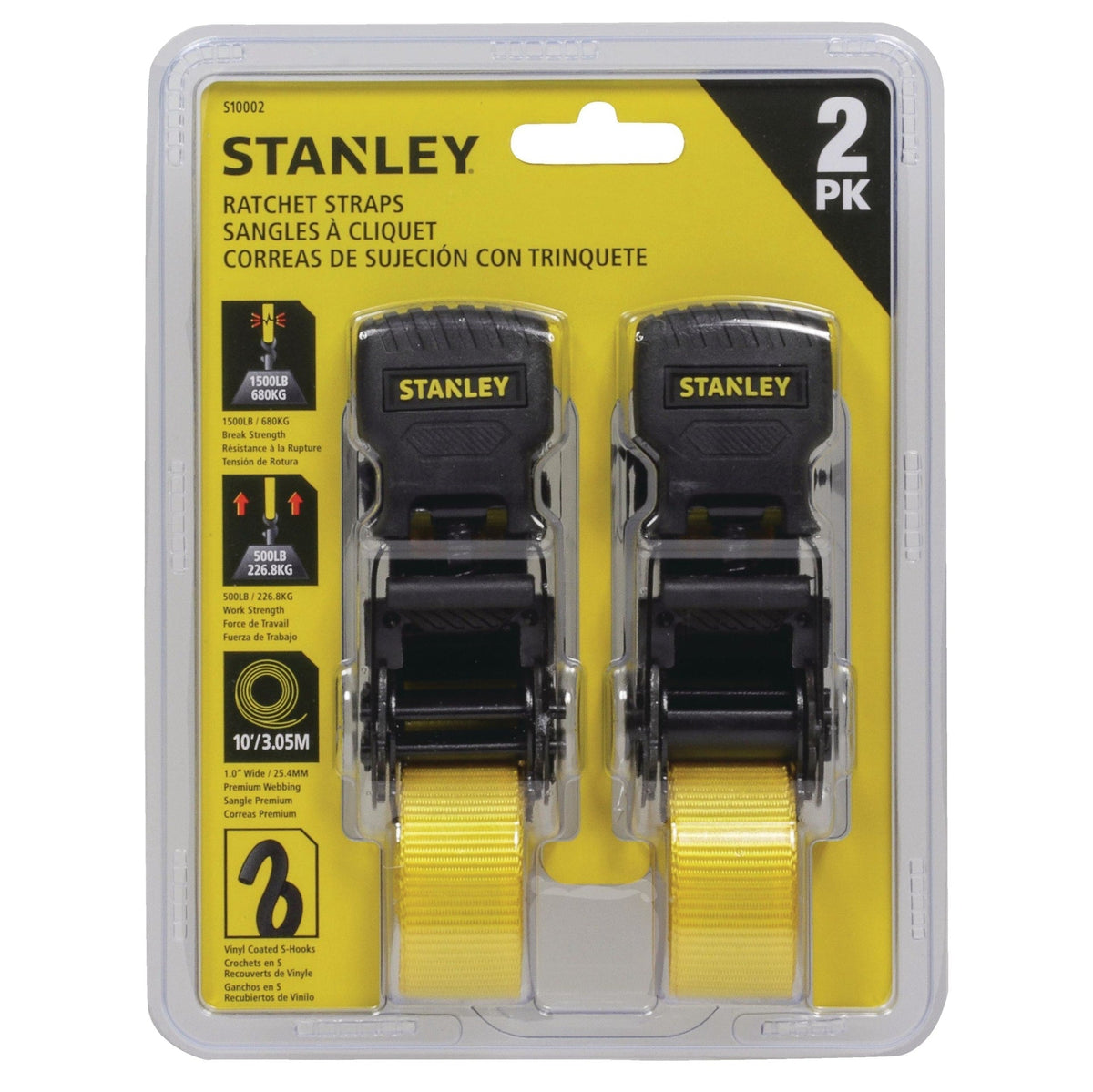 1,500-lb Tie Downs, Weatherproof, 10-ft, 2-pk J9S7 - product image 2