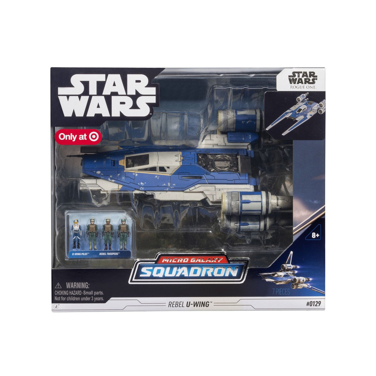 Micro Galaxy Squadron U-wing Starfighter, 2-in Vehicle with Foldout Wings, Troop Bay, Sniper Gun, and Four 1-in Micro Figure... K7K6 - product image 1