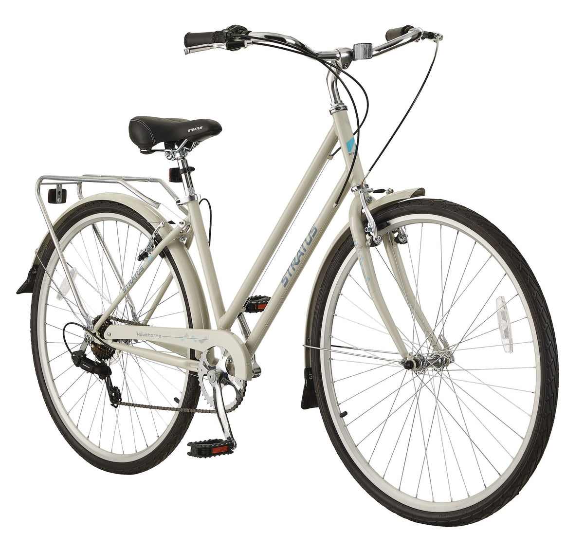Hawthorne Adult Bike, 700C, 7-Speed, Alloy V-brakes, Grey A6Y1 - product image 1