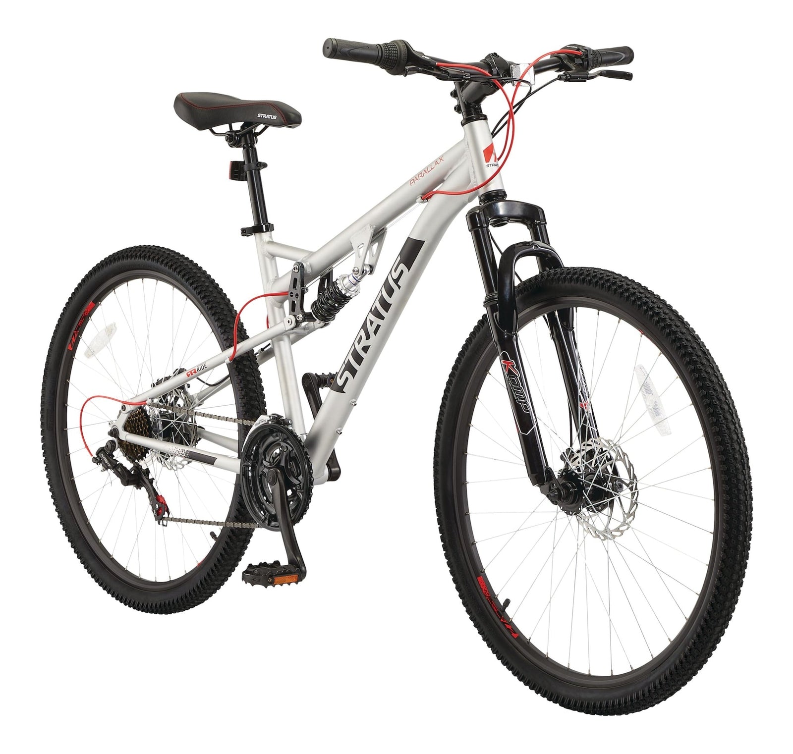 Parallax Dual-Suspension Mountain Bike, 27.5-in Wheel, Silver K5O0 - product image 1