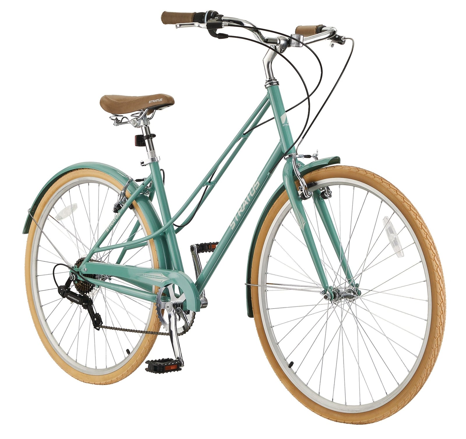 Trillium Adult Bike, 700C, 7-Speed Cruiser Bike, Green S3G6 - product image 1