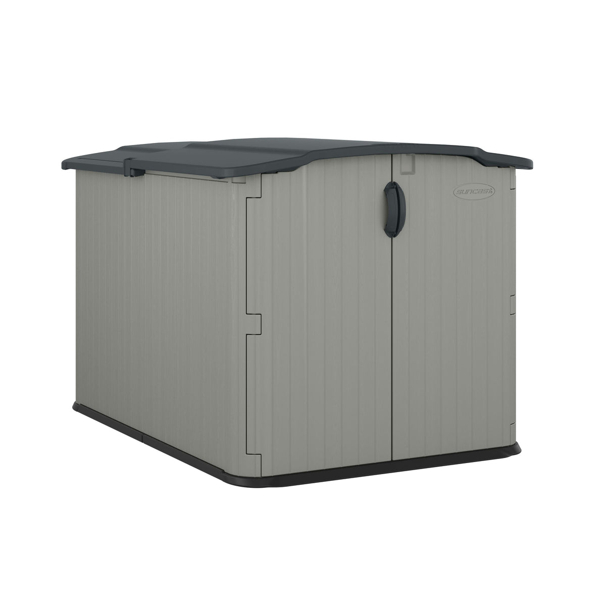 Glidetop 98-cu-ft Dove Grey Horizontal Shed L6C7 - product image 1